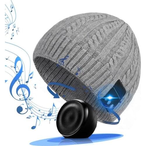 Wireless Bluetooth Music Hat Cap Bluetooth Earphone Headphone Headset Speaker with Mic Sport Knitted Hats