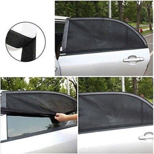 CA New 2Pcs Car Rear Side Window Shade Mesh Cover Shield Sunshade UV Protector W