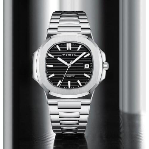 Mens Watches Fashion Business Automatic Mechanical WristWatch Men Top Brand Luxury Sport Clock Male Waterproof 50M Wristwatch