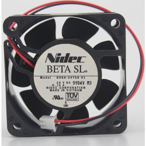 D06A-24TS8 01 original 24VDC 0.15A 60 * 60 * 25MM inverter fan