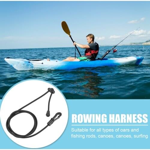Lanyard Elastic Surfboard Secure Rope Fishing Rod Holder 1.2m Kayak Canoe Paddle for Family Outdoor Water Ornament