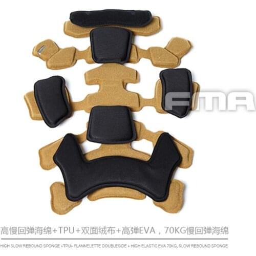 FMA Tactical Airsoft Hunting New MT Helmet protected Pads Memory Sponge Pad (Upgrade Version)