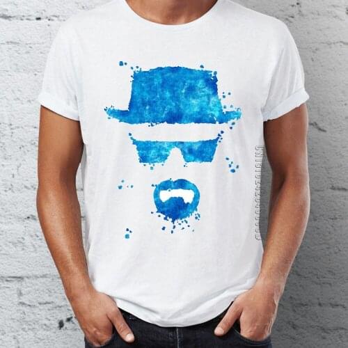 Mens T Shirt Cotton Fabric Tops & Tees Say My Name Heisenberg Breaking Bad Art Awesome Tee Designer Tshirt