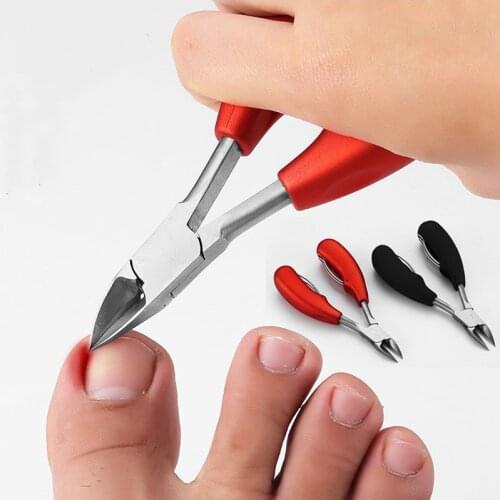 Nail Cuticle Nipper Stainless Steel Rainbow Tweezer Clipper Dead Skin Remover Scissor Plier Manicure Nail Art Tool LJ31