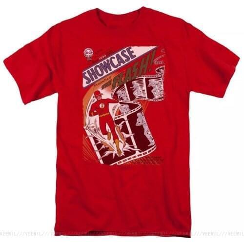 The Flash Showcase Comic #4 Licensed Adult T-Shirt Cotton Oversized Tops Tee Shirt 11 Colors For Mens