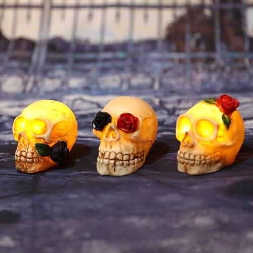 Halloween Luminescent Skull Decorations Bar Haunted House Secret Room Decorations Horror Party Decoration Pumpkin