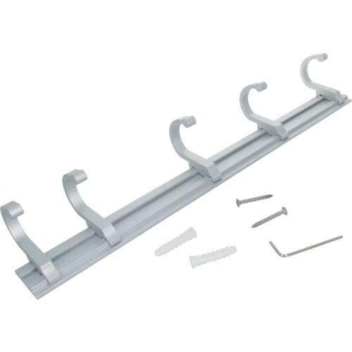 MroMax 1PCS Row Hooks Aluminum Alloy Anodizing 115/195/275/355/435/515/595/200/320/370/420/470/520*55mm Home Door Wall Hook Up