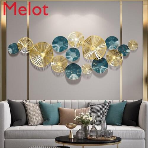 The Nordic Affordable Luxury Modern Living Room Entrance Decorative Ornaments Metal Iron Art Mural Decoration Background Wall