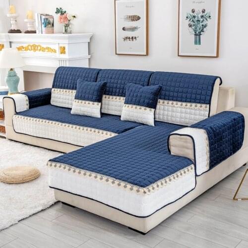 New Winter plush sofa cushion cover thickening modern minimalist Nordic fabric non-slip cushion sofa cover towel For Living Room