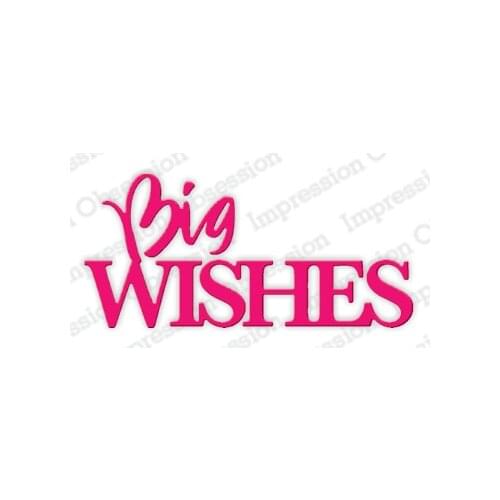 New Big Wishes Metal cutting dies cut die mold card Scrapbook paper craft knife mould blade punch stencils