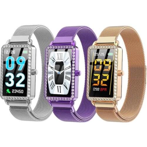 New A88 Women Fashion Smart Bracelet Heart Rate Waterproof Information Push Multi-Function Call Reminder Pedometer Smart Wristba