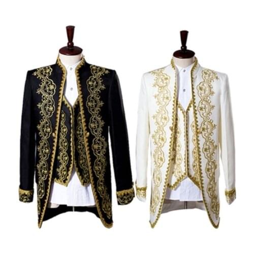 Prince Charming costumes European prince costume Court Mens Aristocratic Princes Clothing Stage halloween party cosplay