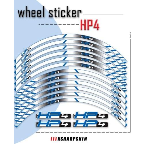 Motorcycle Stickers Reflective Moto Rim Decal Custom Inner Rim Declas Wheel Stripes For YAMAHA S1000RR HP4 HP6 HP s1000 rr hp 4
