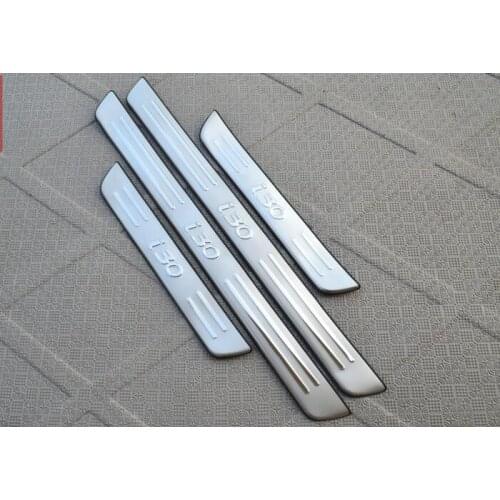 High quality stainless steel Scuff Plate/Door Sill Protector Sticker Car Styling For 2009-2013 Hyundai I30