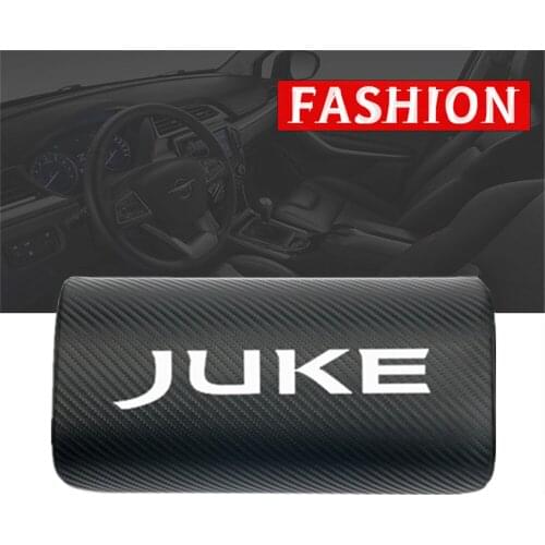 1pcs car neck pillows both side pu leather single headrest case for Nissan Juke 2011 2015 Accessories Car Styling