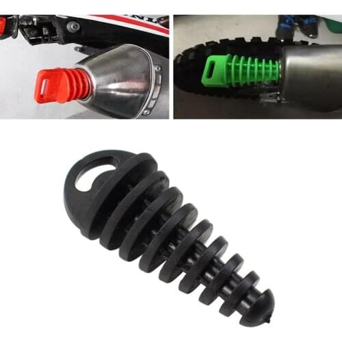 1PC Exhaust Pipe Plug Motorcycle Motocross Tailpipe Rubber Air Bleeder Plug Exhaust Silencer Wash Plug Pipe Protector