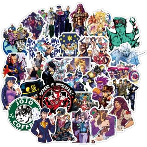 10/30/50PCS Japan Anime JOJO Adventure Character Graffiti Stickers Luggage Notebook Phone Waterproof Wholesale