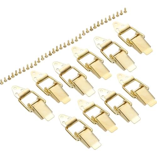 10Pcs 80*18mm Zinc Alloy Hasps Lock Jewelry Chest Wooden Box Metal Iron Suitcase Duckbill Buckles Toggle Hasp Latch Catch Clasps