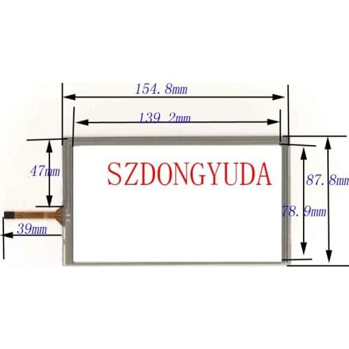5PCS/A LOT 6.2 inch touch screen dvd navigation touch screen HSD062IDW1 155 * 88 155mm*88mm