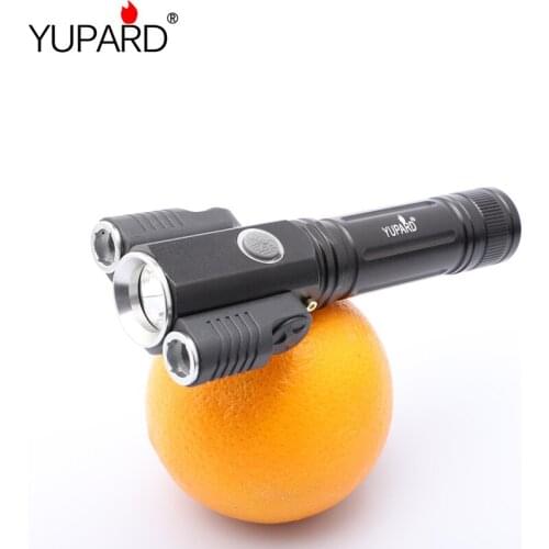 1T6+2XPE LED Deformable Flashlight Super bright Torch 3 lighting modes USB rechargeable camping hunting flashlight