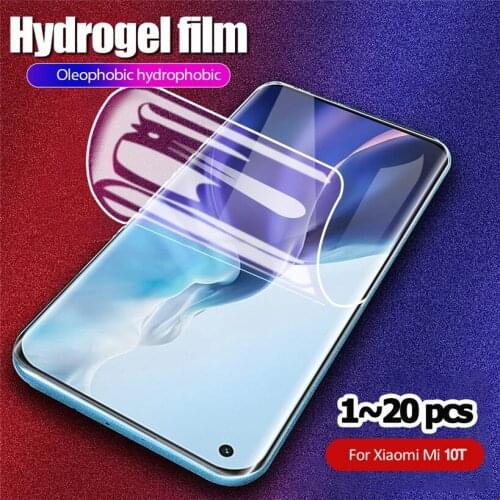 2-20N1 vitre For xiaomi mi 10 t pro 5G Hydrogel Film MI10T Screen Protector Xiomi Mi 10t Lite Camera Protective Film mi-10t-pro