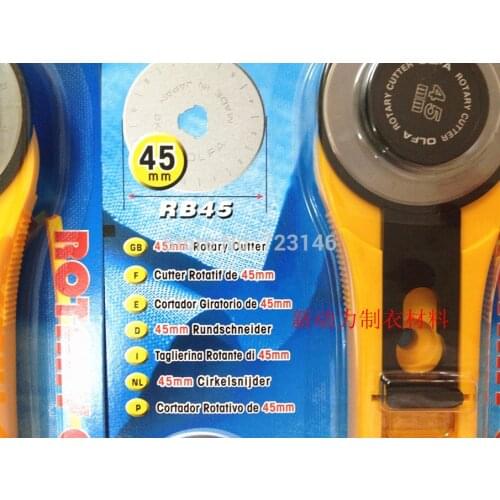2018 MADE IN JAPAN OLFA 45MM ROTARY CUTTER CUTTER ROTATIF 45MM RUNDSCHNEIDER TAGLIERINA ROTANTE DI 45MM CIRKELSNIJDER ROTATIVO