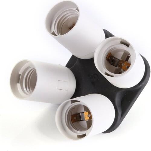 4-in-1 E27 Sockets Splitter Light Lamp Bulb Adapter Holder for Lighting & Studio