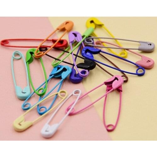 50PCS Safety Pins Findings Brooch Sewing Tool DIY Craft Supplies Safety Pin Knitting Stitch Marker Tag Pins Clips