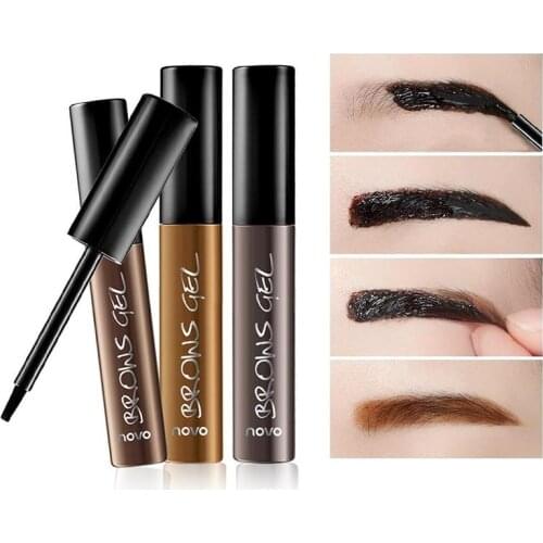 6g Brown Eyebrow Gel Waterproof Peel Off Tattoo Brow Gel Tint Long Lasting Makeup Eyebrow Enhancer Dye Eyebrow Cream Makeup