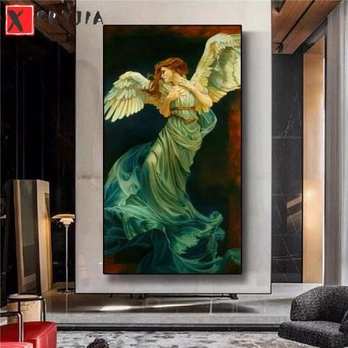 Diamond Painting Angel girl with wings 5d Diamond Embroidery Full Display Diamond Mosaic Cross Stitch Rhinestone Decoration