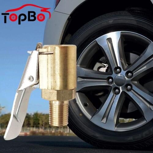 Auto Brass Tyre Wheel Valve Tools Inflatable Pump Valve for Car Tire Air Chuck Inflator Pump Valve Connector Adapter Nozzle