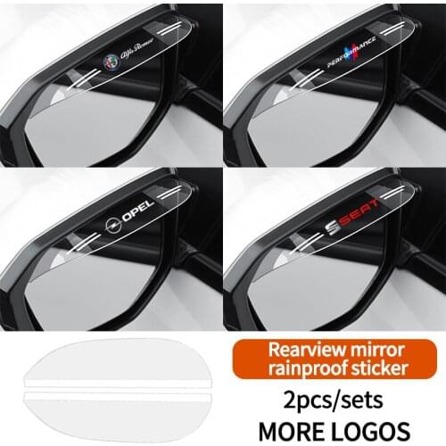 2 PCS Car side Mirror waterproof Sun Visor Rain Eyebrow Auto Car Rear View Side Rain Shield For BMW Audi Benz Toyota Honda Kia
