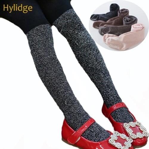 Hylidge Children Girl Tights Pantyhose Shine Silk Kid Baby Girls Tight Pants Cotton Infant Toddler Tights Pantyhose