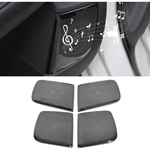 For Nissan Sylphy Sentra B18 2019 2020 Stainless Car Door Panel Loudspeaker Pad Sound Speaker Cover Trim Frame Sticker Accessory