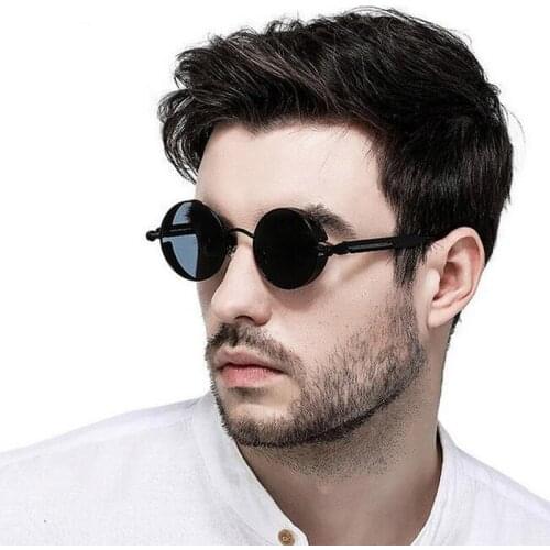 Classic Women Steampunk Sunglasses Fashion Round UV Glasses Brand Design Gothic Unisex Vintage Sunglasses UV400
