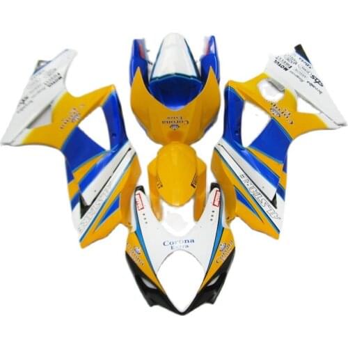 Plastic Fairing kit for SUZUKI GSXR 1000 2007 2008 Yellow White Blue Fairings GSXR1000 07 08 DL803