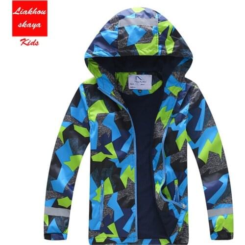 Liakhouskaya 2019 4-15Y Jacket For Boys Children Spring Autumn Outerwear & Coats Kids Polar Fleece Clothes Windproof Windbreaker