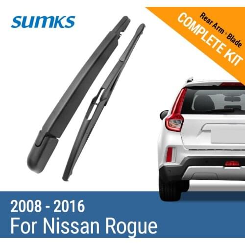 SUMKS Rear Wiper & Arm for Nissan Rogue 2008 2010 2011 2012 2013 2014 2015 2016