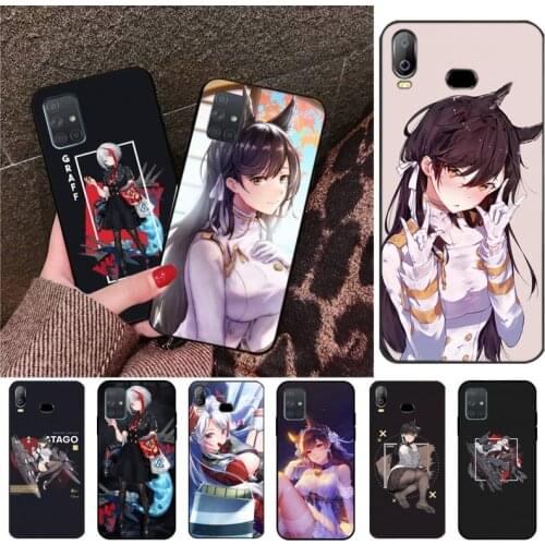 CUTEWANAN Atago Azur Lane anime Bling Cute Phone Case For Samsung Galaxy A01 A11 A31 A81 A10 A20 A30 A40 A50 A70 A80 A71 A91 A51