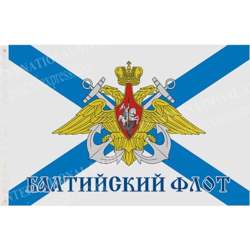 Navy Ship Baltic Fleet Flag Russian Army 150* 90cm 3ft x 5ft Custom Banner Metal Holes Grommets