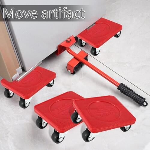Furniture Mover Set Heavy Furniture Mover Shifter Lifter Slider Roller Wheels Moving Kit Sofa Table Removal Tool Can Load 400KG