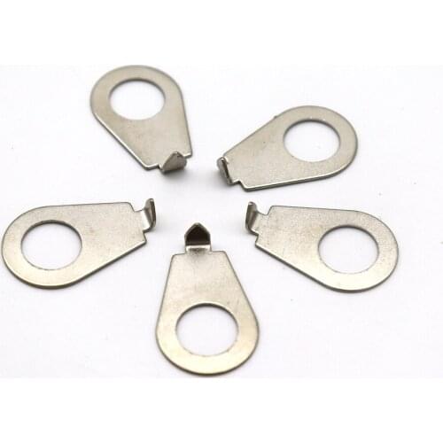 Set of 5 chrome LP Guitar Knobs Pointer Plate 3/8" Knob Indicator