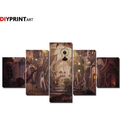 Canvas Wall Art LoL Amumu 5 Panels Wall Painting Game Poster Pictures for Living Room A1347