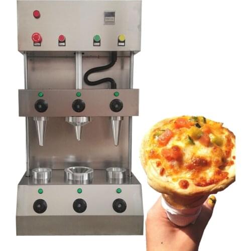 Stainless Steel Commercial Pizza Cone Machine Two Cones And One Umbrella