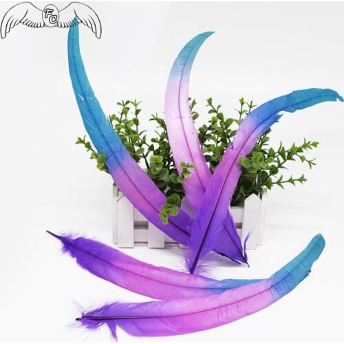 New Fashion 3 Colors Rooster Tail Feathers 30-35cm Chicken Tail Feather For Carnival Costume Deco Samba Dress DIY Craft Feathers