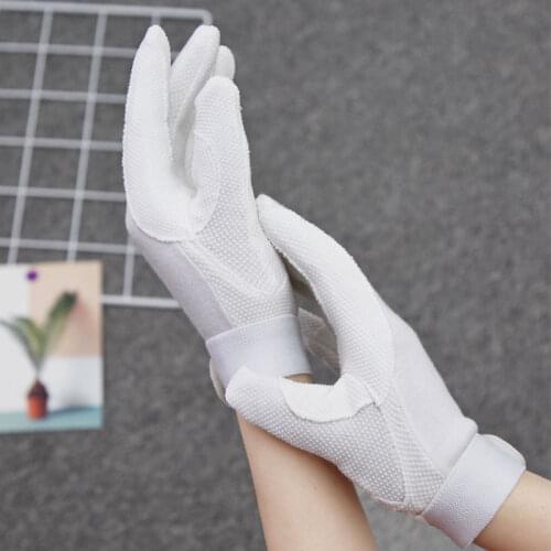 Equestrian Gloves Silicone Riding Gloves Silica Gel Non-slip Child Adult Horse Riding Equipment Bicycle Racing Gloves Supplies