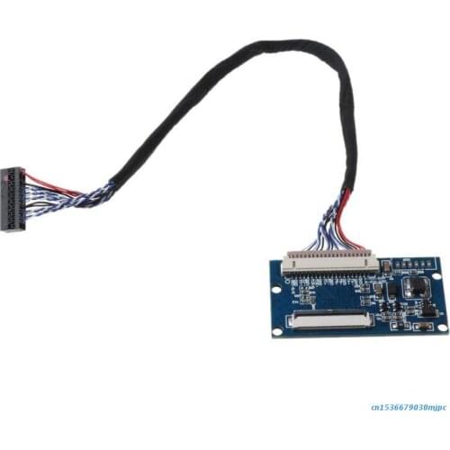 1Set LVDS 1ch 20Pin to 40Pin TTL Signal LCD Driver Board Converter Board for 7-10.1 inch 1024x768 LCD Panel with Cable