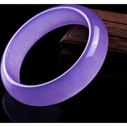 Real Bangle Manufacturers Wholesale Jadeite Quartzite Article Violet Ice Through Bracelet For Women Bracelets
