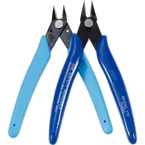 Electrical Wire Cable Cutters Anti-slip Side Cutters Snips Flush Nipper Mini Diagonal Pliers Hand Tools