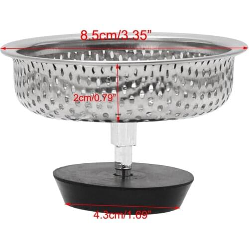 Mesh Kitchen Stainless Steel Sink Strainer Disposer Plug Drain Stopper Filter